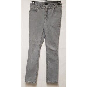Jones New York Lexington Street Women Light Grey Classic Stretch Pants Sz 8 NWOT